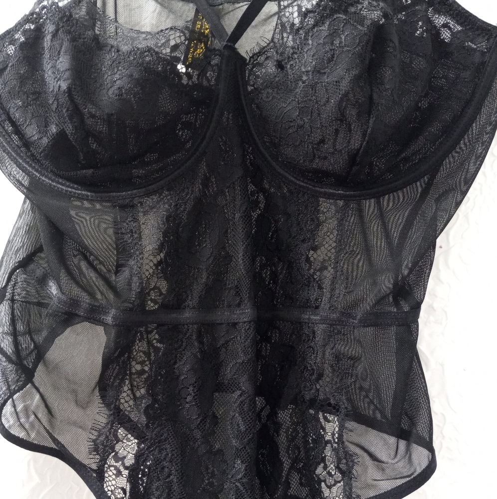 3 Lace Teddy tagless never worn bundle- final price  blue 3x, both black 2xl